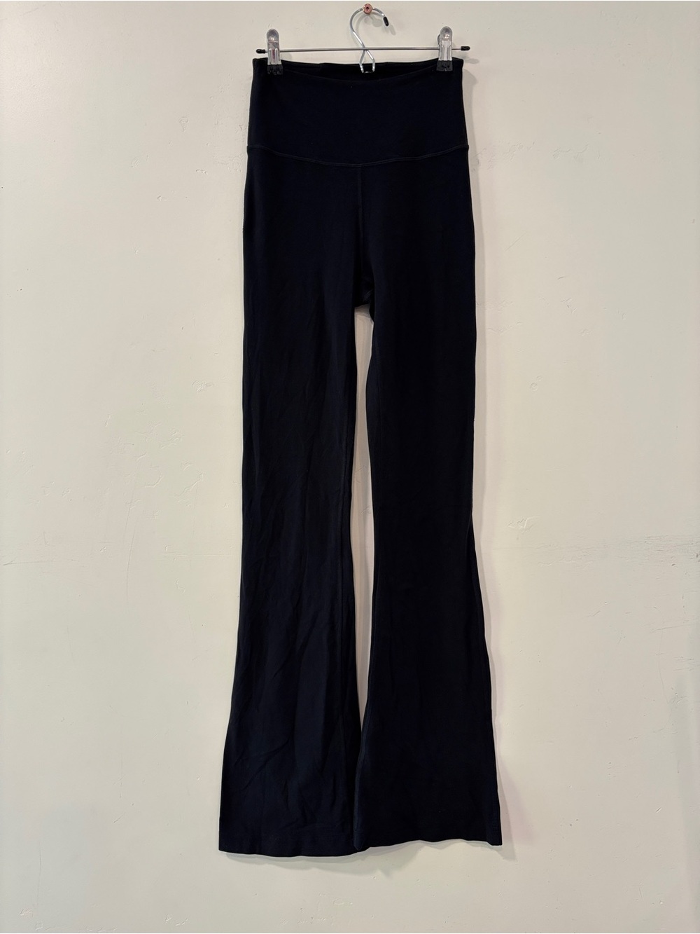 Lululemon Groove Super High Rise Flared Pant Nulu Black Yoga Pilates Size 4